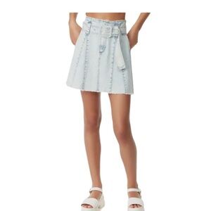 Circus NY Denim Belted A-Line Mini Skirt NWT Size 30 Waist